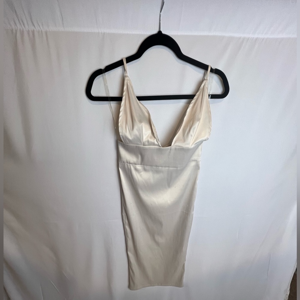Fashion Nova Taking The Night Satin Dress